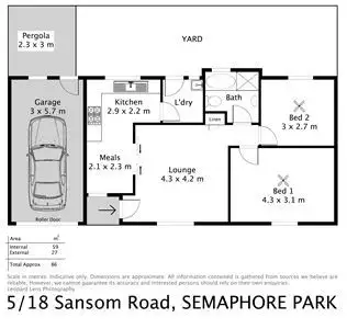 Floorplan of Homely unit listing, 5/18 Sansom Road, Semaphore Park SA 5019