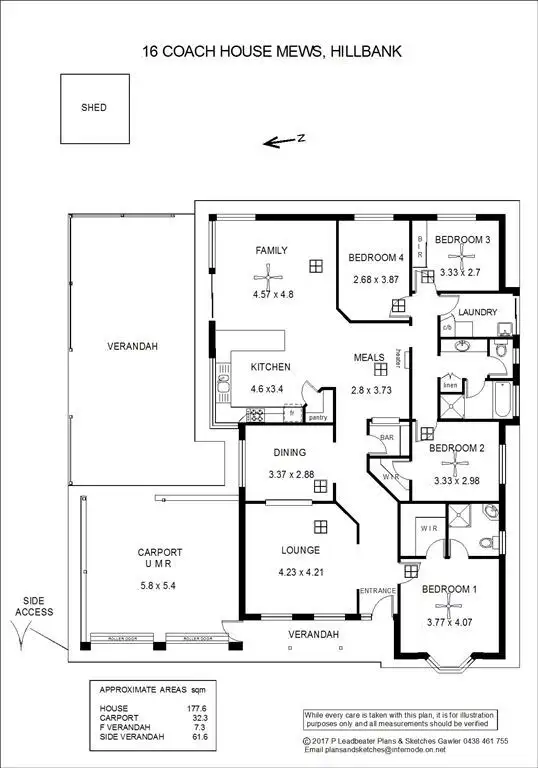 Floorplan of Homely house listing, 16 Coach House Mews, Hillbank SA 5112
