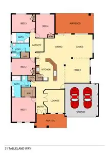 Floorplan of Homely house listing, 31 Tableland Way, Carramar WA 6031