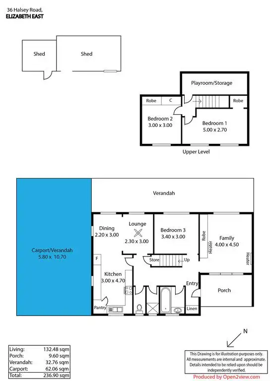 Floorplan of Homely house listing, 36 Halsey Road, Elizabeth East SA 5112