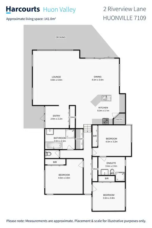 Floorplan of Homely house listing, 2 Riverview Lane, Huonville TAS 7109