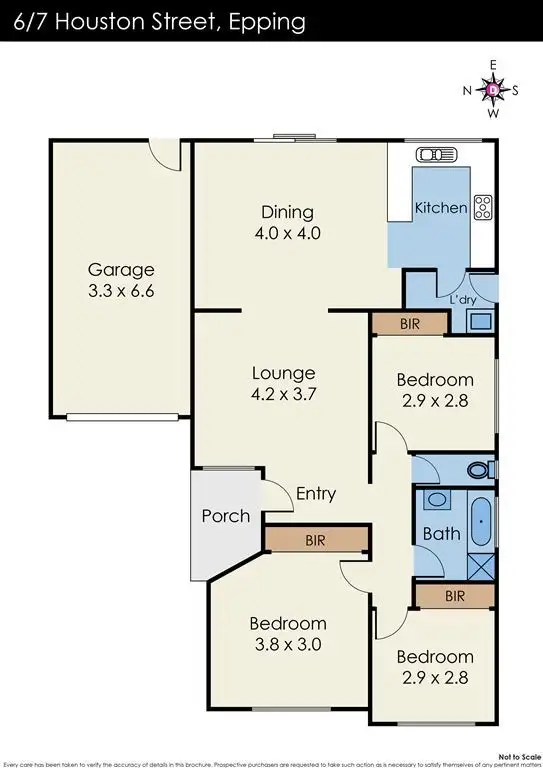 Floorplan of Homely unit listing, 6/7 Houston Street, Epping VIC 3076
