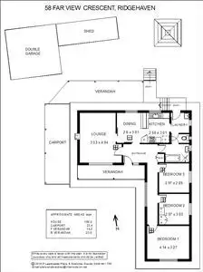 Floorplan of Homely house listing, 58 Far View Crescent, Ridgehaven SA 5097