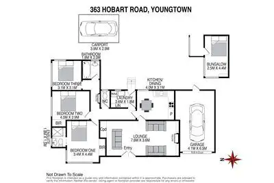 Floorplan of Homely house listing, 363 Hobart Road, Youngtown TAS 7249