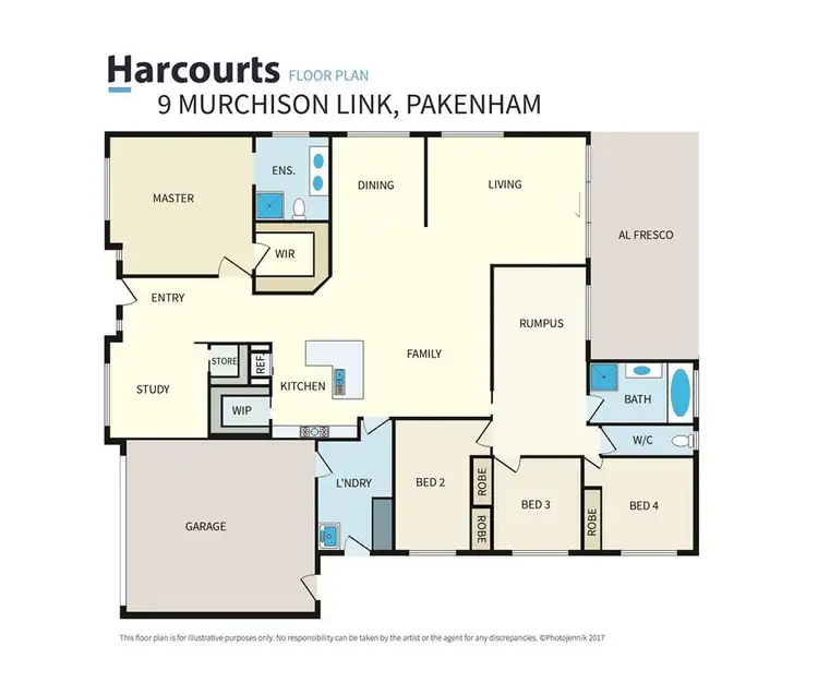 Floorplan of Homely house listing, 9 Murchison Link, Pakenham VIC 3810