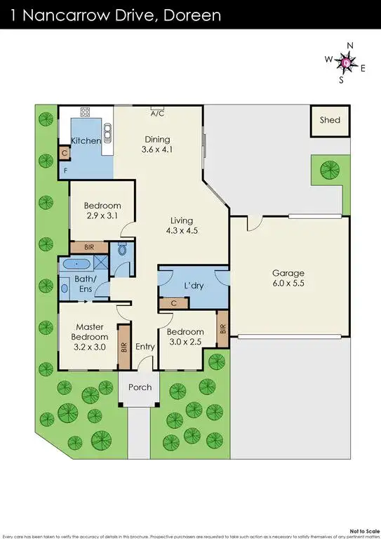 Floorplan of Homely house listing, 1 Nancarrow Drive, Doreen VIC 3754