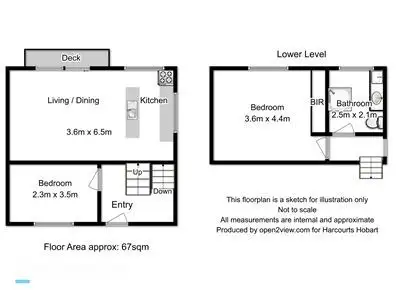Floorplan of Homely apartment listing, 16B Kirby Court, West Hobart TAS 7000