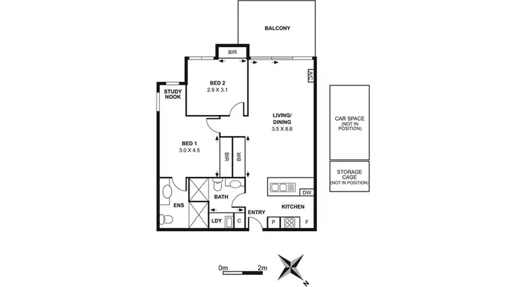 Floorplan of Homely apartment listing, 234/59 Autumn Terrace, Clayton South VIC 3169