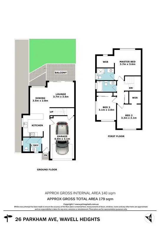 Floorplan of Homely townhouse listing, 2/26 Parkham Avenue, Wavell Heights QLD 4012