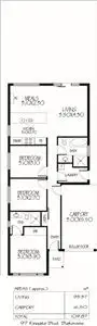 Floorplan of Homely house listing, 97 Kingate Boulevard, Blakeview SA 5114
