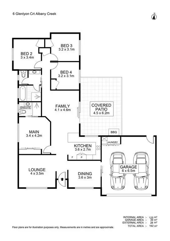 Floorplan of Homely house listing, 6 Glenlyon Court, Albany Creek QLD 4035