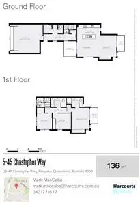 Floorplan of Homely townhouse listing, 5/45 Christopher Street, Pimpama QLD 4209