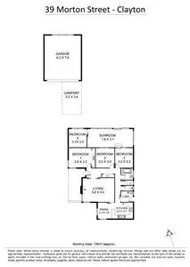 Floorplan of Homely house listing, 39 Morton Street, Clayton VIC 3168