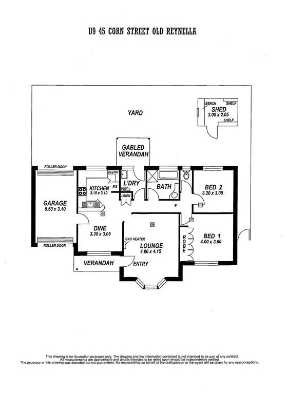Floorplan of Homely unit listing, 9/45 Corn Street, Old Reynella SA 5161