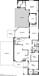 Floorplan of Homely house listing, 8 Cicada Crt, Carrum Downs VIC 3201