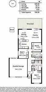 Floorplan of Homely house listing, 3 Maple Leaf Court, Munno Para West SA 5115