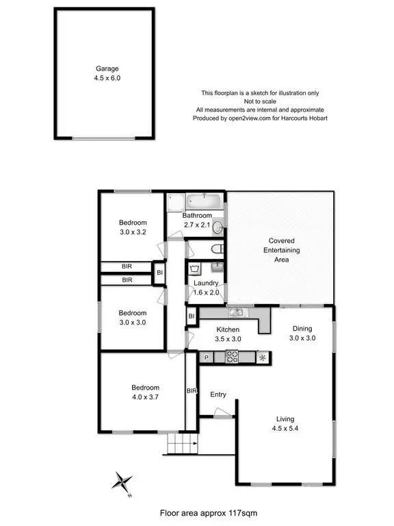 Floorplan of Homely house listing, 62 Campbell Street, Kingston TAS 7050
