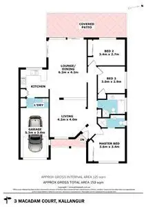 Floorplan of Homely house listing, 3 Macadam Court, Kallangur QLD 4503