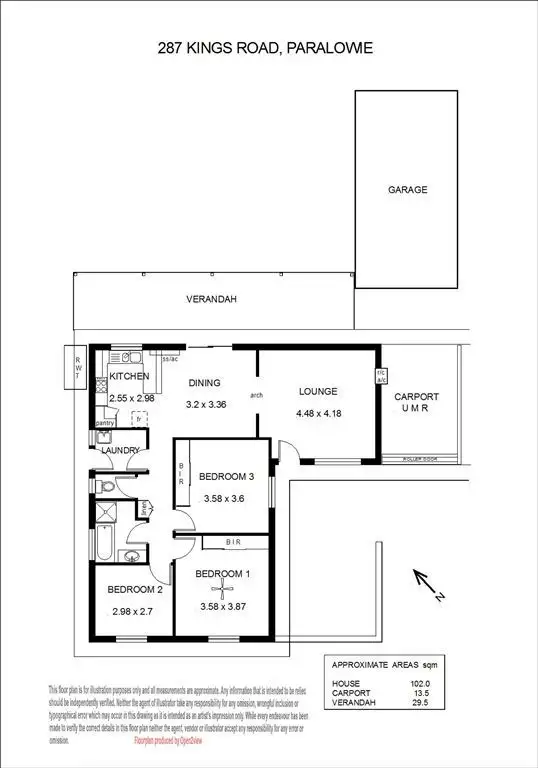 Floorplan of Homely house listing, 287 Kings Road, Paralowie SA 5108