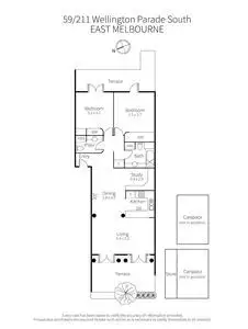 Floorplan of Homely apartment listing, 59/211 Wellington Parade South, East Melbourne VIC 3002