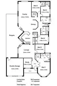 Floorplan of Homely house listing, 58 Oakden Street, Pearcedale VIC 3912