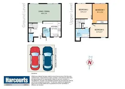 Floorplan of Homely townhouse listing, 22/99 Rawson Road, Greenacre NSW 2190