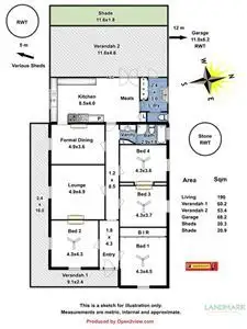 Floorplan of Homely house listing, 12 Castine Tce, Riverton SA 5412
