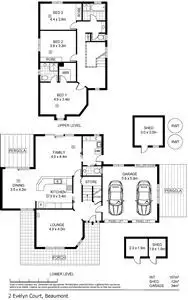 Floorplan of Homely house listing, 2 Evelyn Court, Beaumont SA 5066