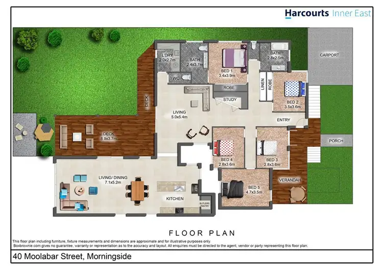 Floorplan of Homely house listing, 40 Moolabar Street, Morningside QLD 4170