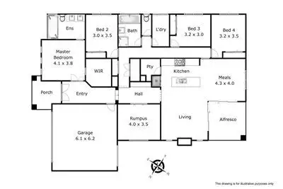Floorplan of Homely house listing, 139 Settlers Run, Botanic Ridge VIC 3977