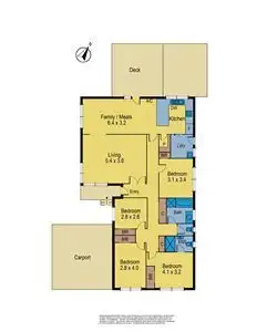Floorplan of Homely house listing, 1 Karina Lane, Vermont South VIC 3133