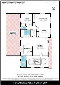 Floorplan of Homely house listing, 6 Oscar Crescent, Albany Creek QLD 4035