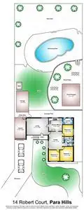 Floorplan of Homely house listing, 14 Robert Court, Para Hills SA 5096