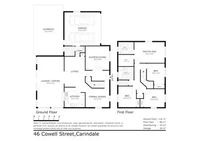Floorplan of Homely house listing, 46 Cowell Street, Carindale QLD