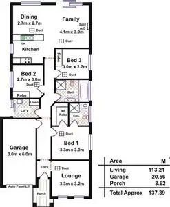 Floorplan of Homely house listing, 32 Serpentine Court, Andrews Farm SA 5114