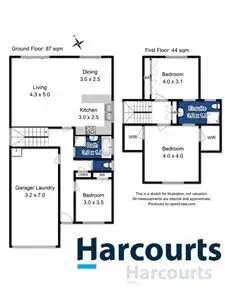 Floorplan of Homely villa listing, 2/58 Malachi Drive, Kingston TAS 7050