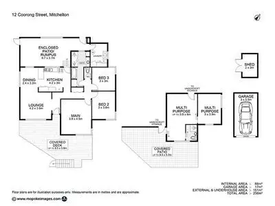 Floorplan of Homely house listing, 12 Coorong Street, Mitchelton QLD 4053