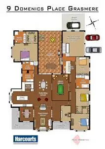 Floorplan of Homely house listing, 9 Domenics Place, Grasmere NSW 2570