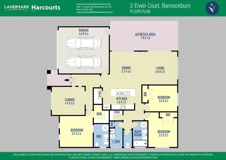Floorplan of Homely house listing, 2 Erwin Court, Bannockburn VIC 3331