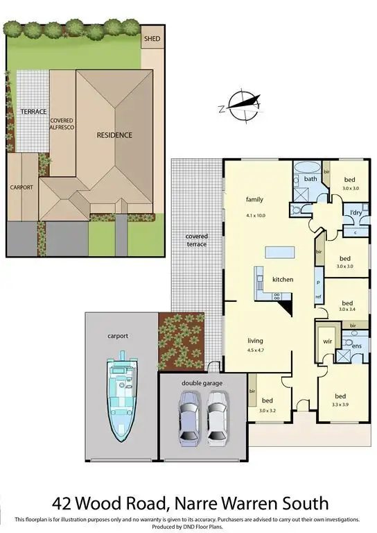 Floorplan of Homely house listing, 42 Wood Road, Narre Warren South VIC 3805