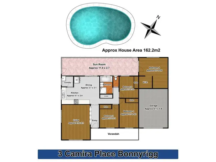 Floorplan of Homely house listing, 3 Camira Place, Bonnyrigg NSW 2177