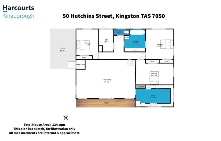 Floorplan of Homely house listing, 50 Hutchins Street, Kingston TAS 7050