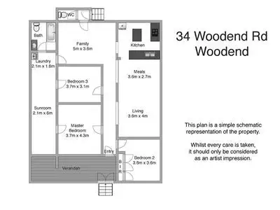 Floorplan of Homely house listing, 34 Woodend Rd, Woodend QLD 4305