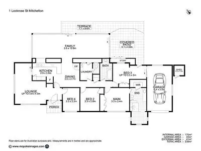 Floorplan of Homely house listing, 1 Lockrose Street, Mitchelton QLD 4053