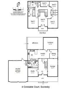 Floorplan of Homely house listing, 4 Constable Court, Scoresby VIC 3179