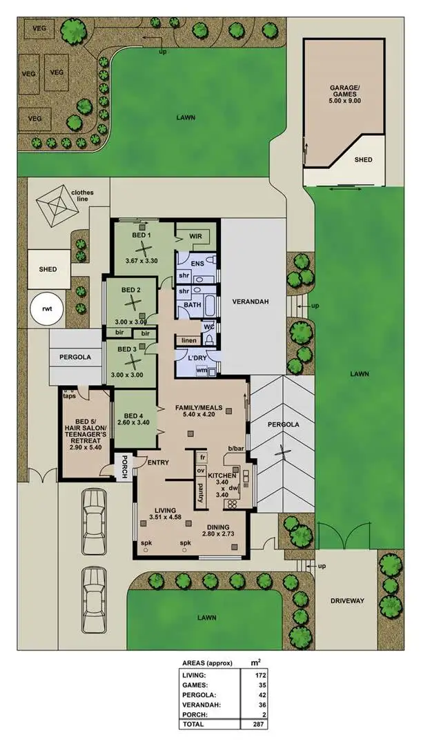 Floorplan of Homely house listing, 23 Farriers Way, Woodcroft SA 5162