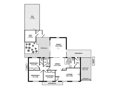 Floorplan of Homely house listing, 3 Apollo Drive, Hallett Cove SA 5158