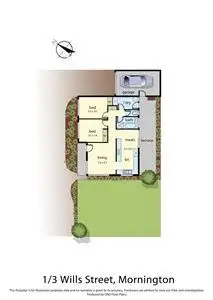 Floorplan of Homely unit listing, 1/3 Wills Street, Mornington VIC 3931