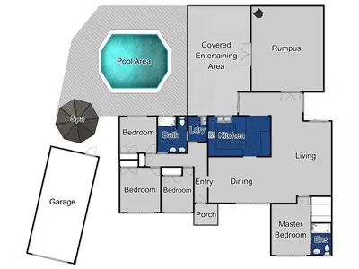 Floorplan of Homely house listing, 76 Laura Road, Knoxfield VIC 3180