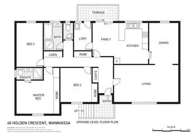 Floorplan of Homely house listing, 46 Holden Crescent, Wanniassa ACT 2903